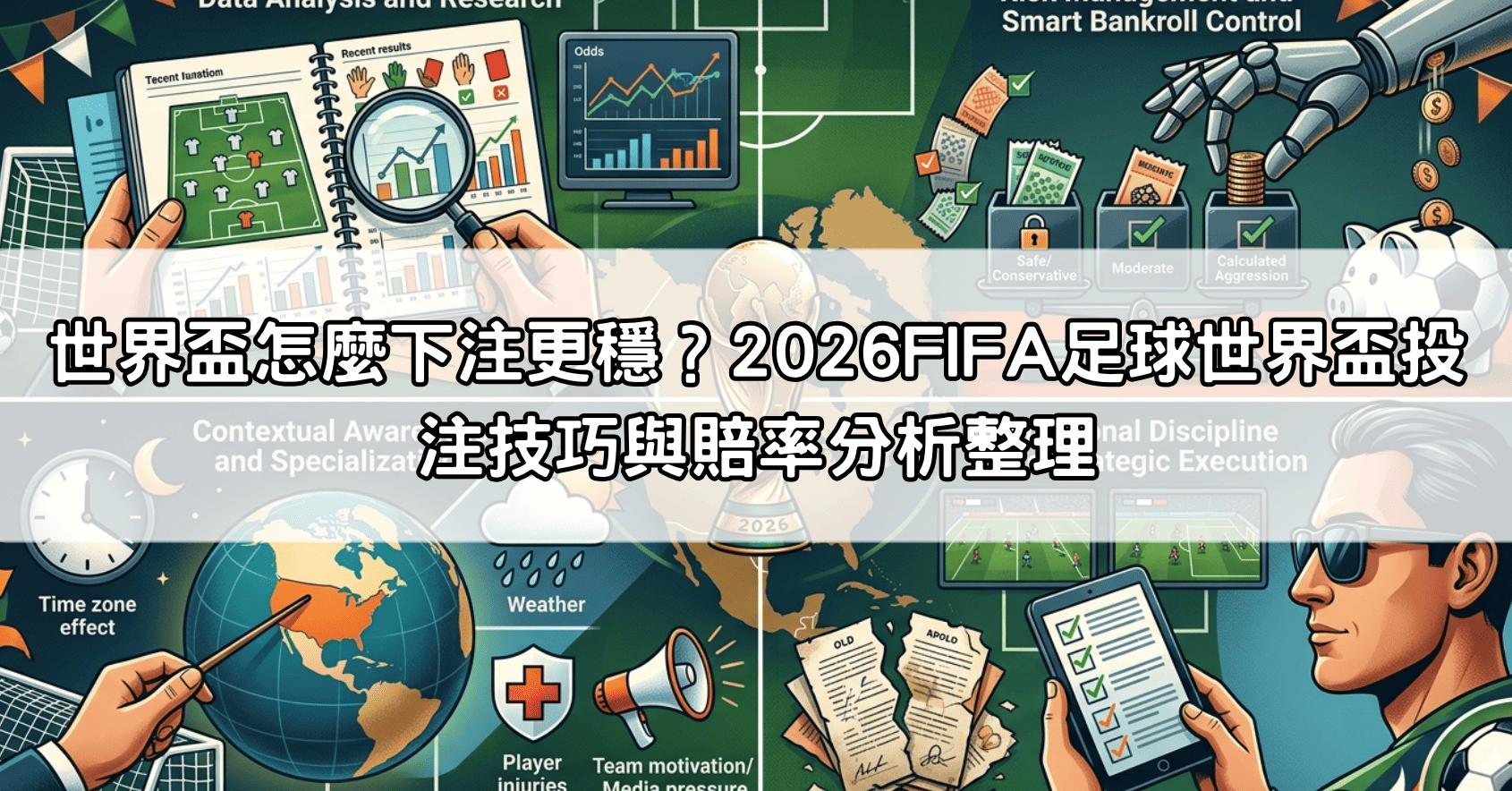 世界盃怎麼下注更穩？2026FIFA足球世界盃投注技巧與賠率分析整理