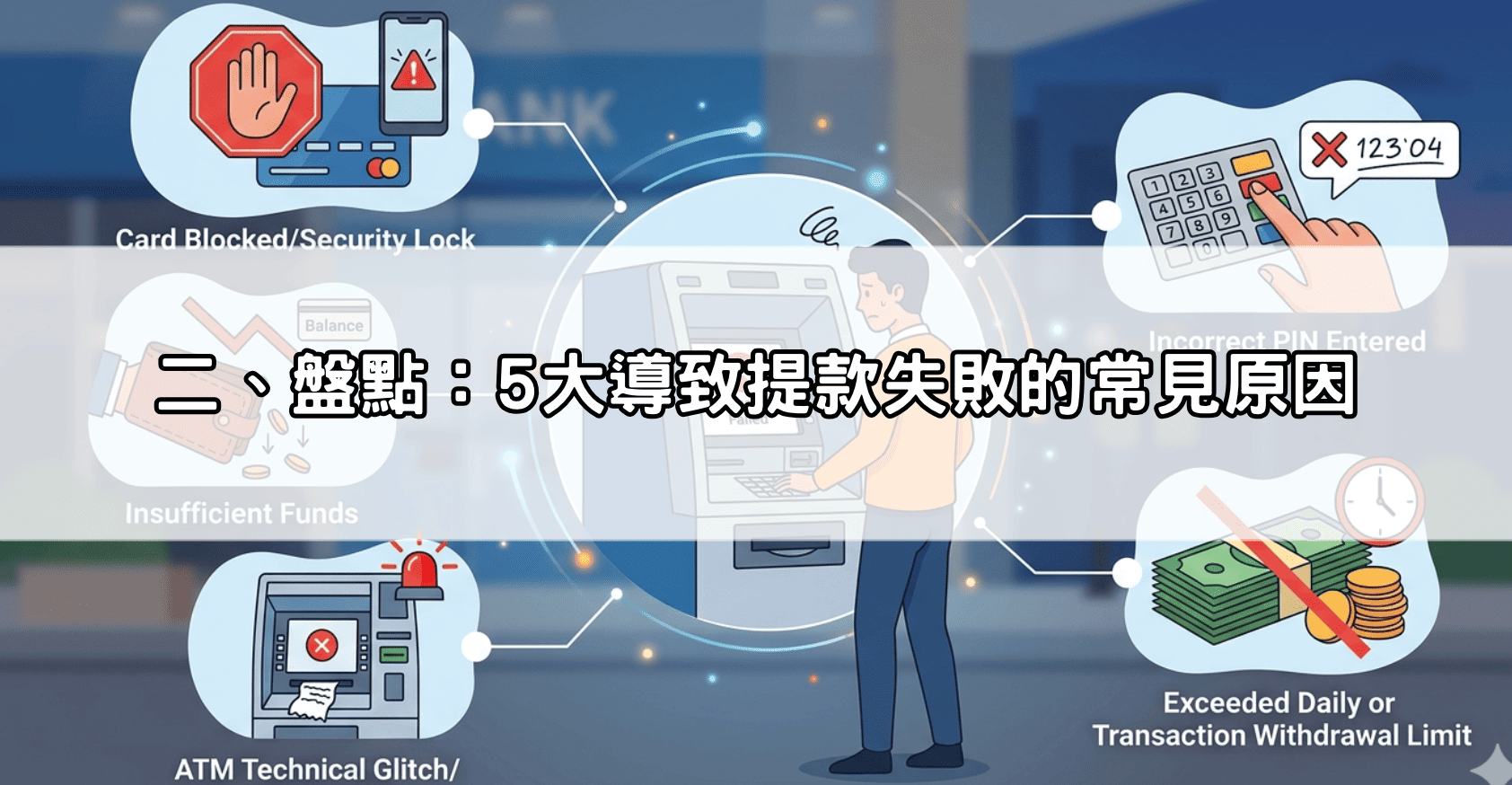 二、盤點：5大導致提款失敗的常見原因