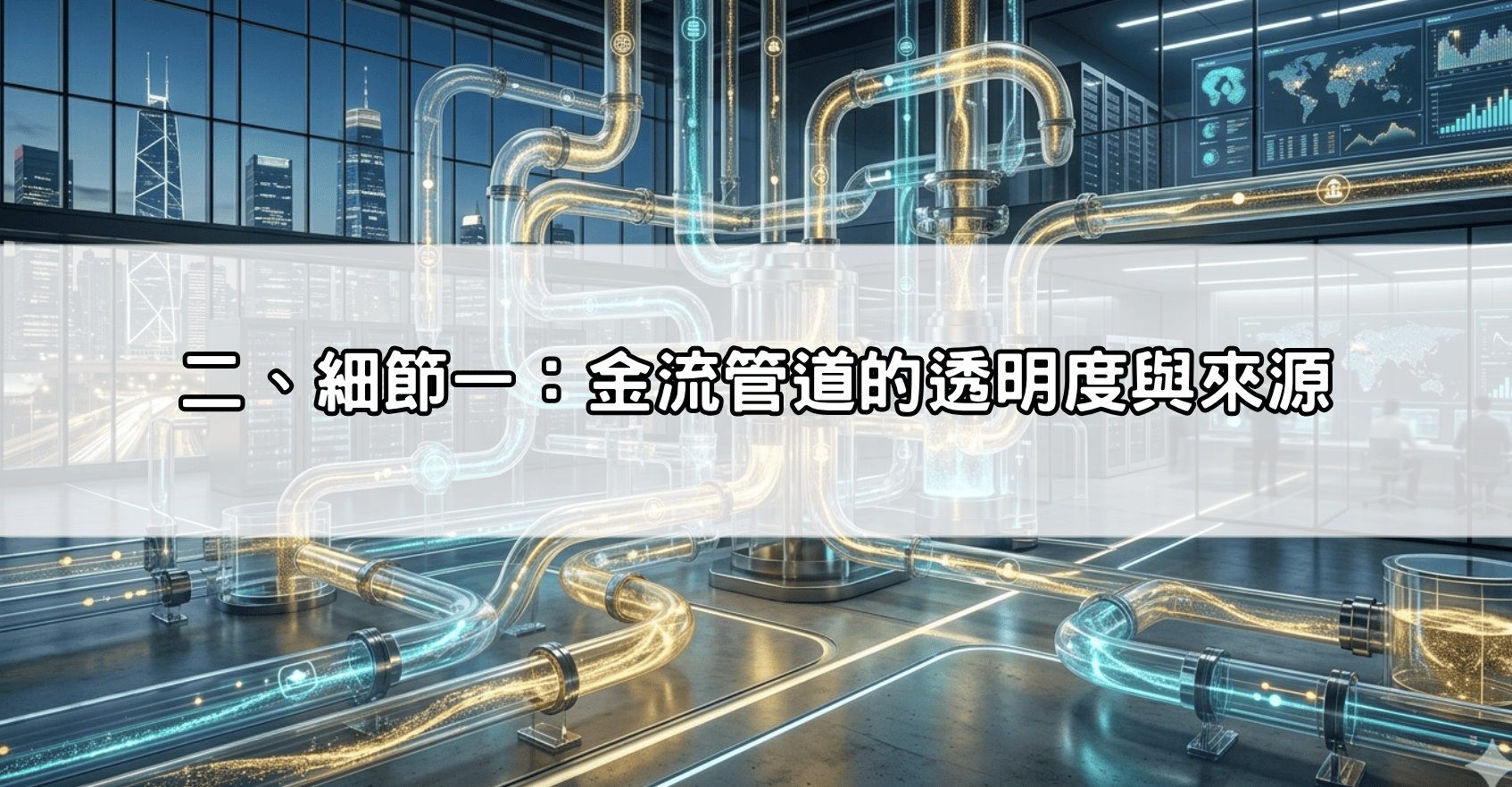 二、細節一：金流管道的透明度與來源